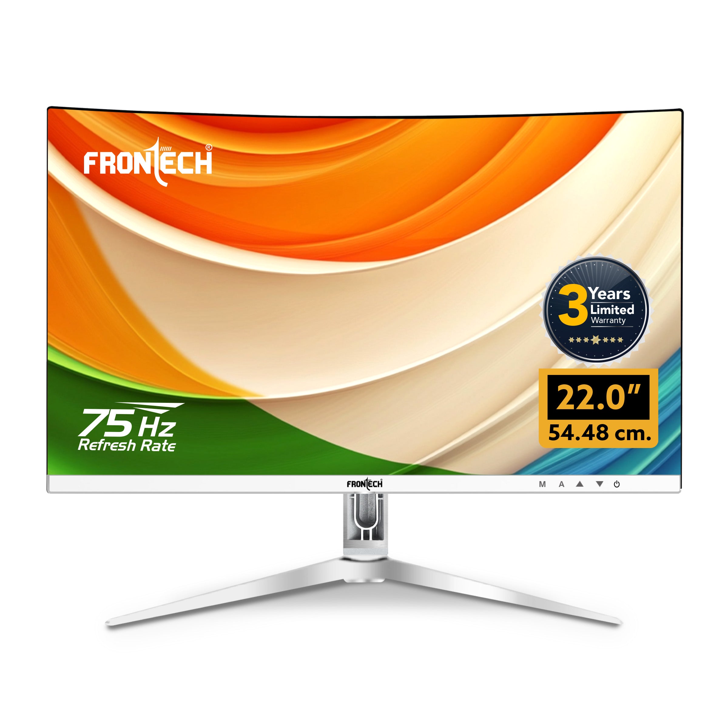 Frontech 22'' Ultima Series Curved LED Monitor | 75Hz, 1920x1080 | 3500R Curve, Bezel-Less Design (MON-0079C) Frontech 22'' Ultima Series Curved LED Monitor | 75Hz, 1920x1080 | 3500R Curve, Bezel-Less Design (MON-0079C)